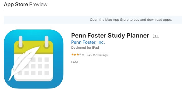 Penn Foster App on iPad