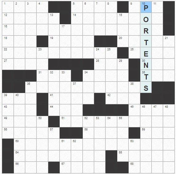 Black Cats and Blood Moons for Some Crossword