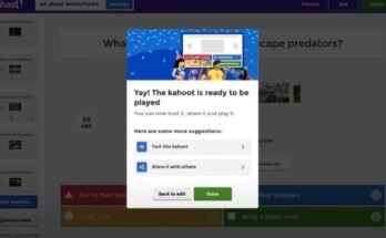 created your kahoot and it is ready to play.