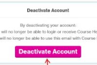 confirm that you’d like to deactivate.