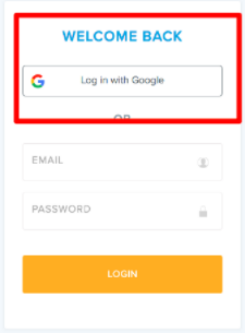 students have to choose Log in with Google