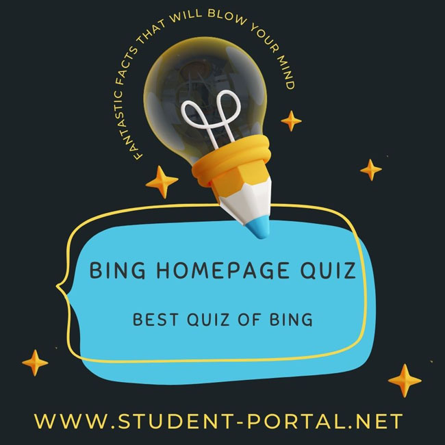 Bing Homepage Quiz student portal cover